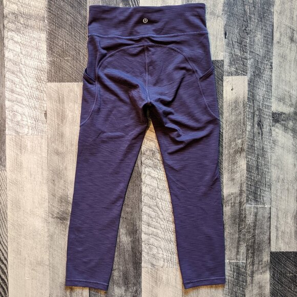 Lululemon Invigorate High-Rise Crop Leggings w/ Side Pockets - Picture 3 of 6